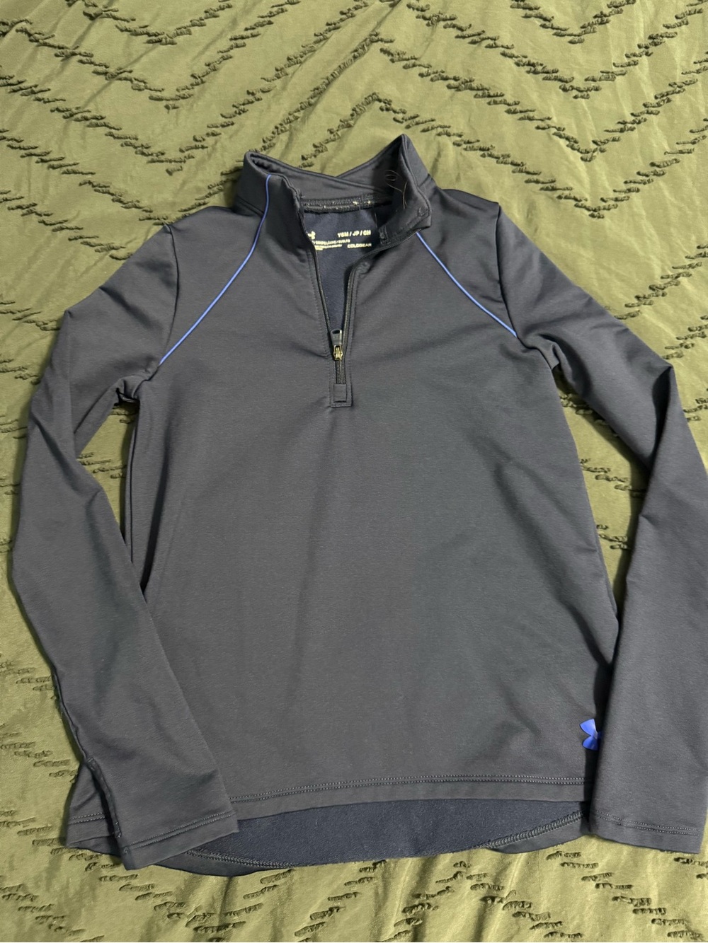 Under Armour Navy ColdGear Quarter-Zip Pullover
